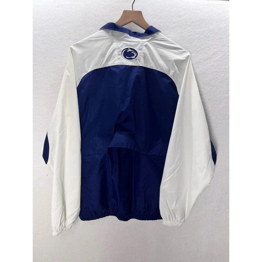 Nike Penn State Windbreaker Mens Medium Blue Full Zip Nittany Lions nice 3355